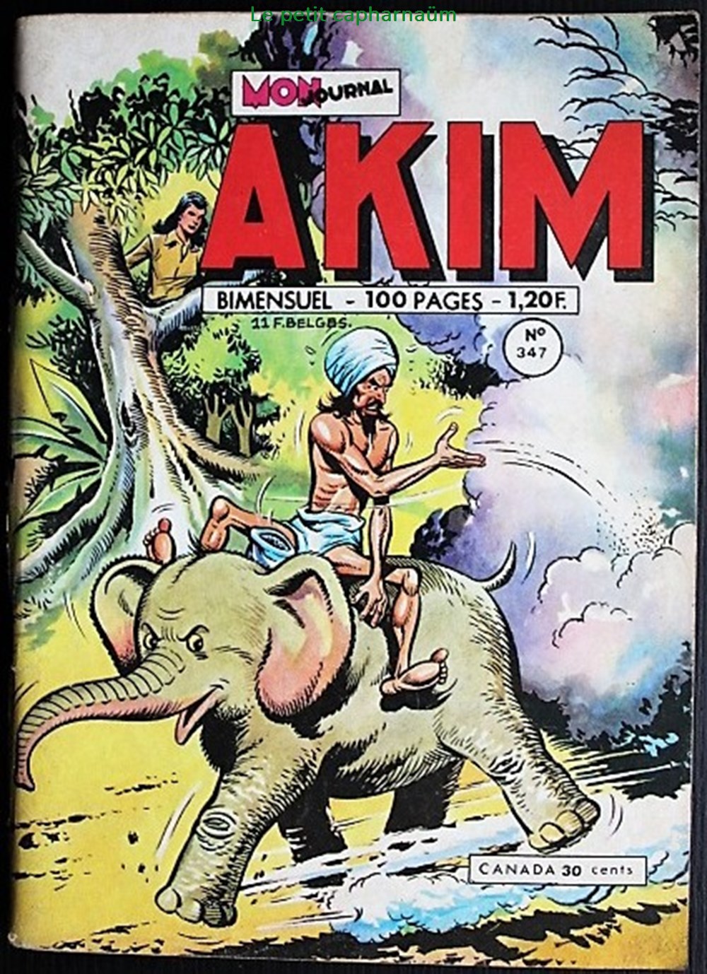 livres bd revues bandes dessinees akim 347 terreur dans la jungle eo 1974