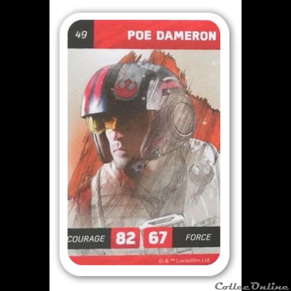 49 - Poe Dameron jeux jouet jeu de carte collectionner 49 poe dameron