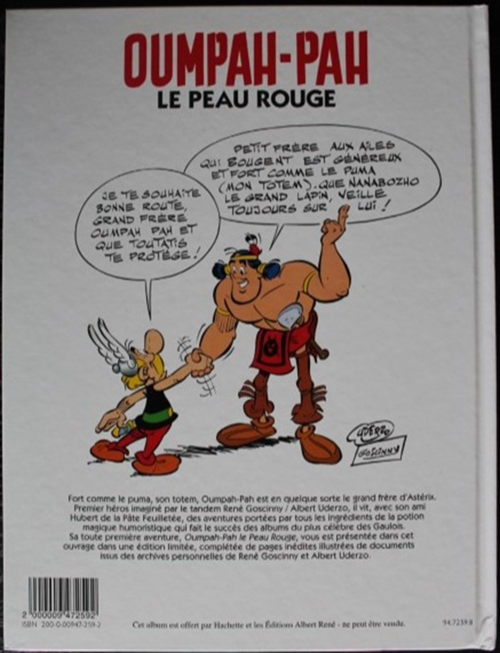 Oumpah-Pah - 01 - Oumpah-Pah le peau rouge - Rééd. 2012 livres bd revues bandes dessinees oumpah pah 01 oumpah pah le peau rouge reed 2012