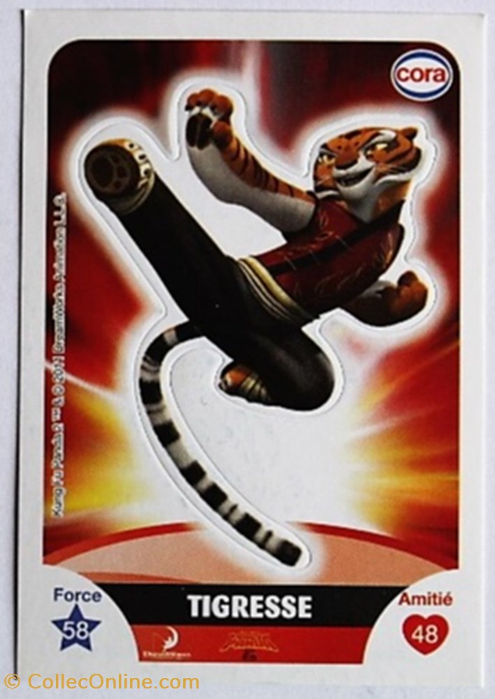 Dreamworks Cora 2011 - S012 - Kung Fu Panda - Tigresse jeux jouets jeu de carte collectionner dreamworks cora 2011 s012 kung fu panda tigresse