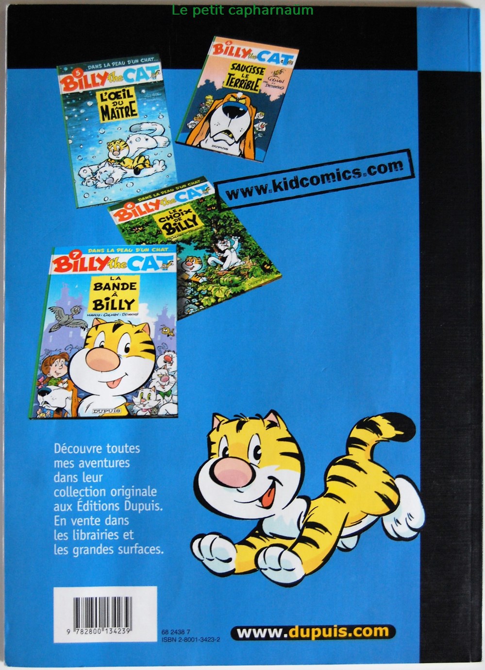 Billy the cat - 01 - Dans la peau d'un chat - Rééd. 2003 Pirate livres bd revues bandes dessinees billy the cat 01 dans la peau un chat reed 2003 pirate