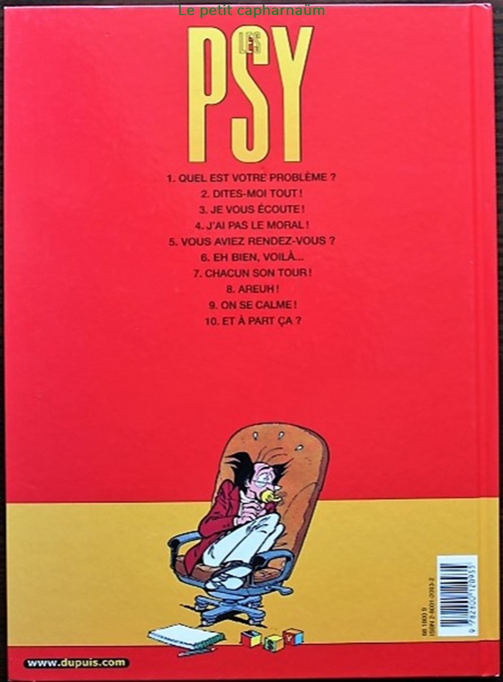 Les psy - 01 - Quel est votre problème ? - Rééd. 2003 livres bd revues bandes dessinees les psy 01 quel est votre probleme reed 2003