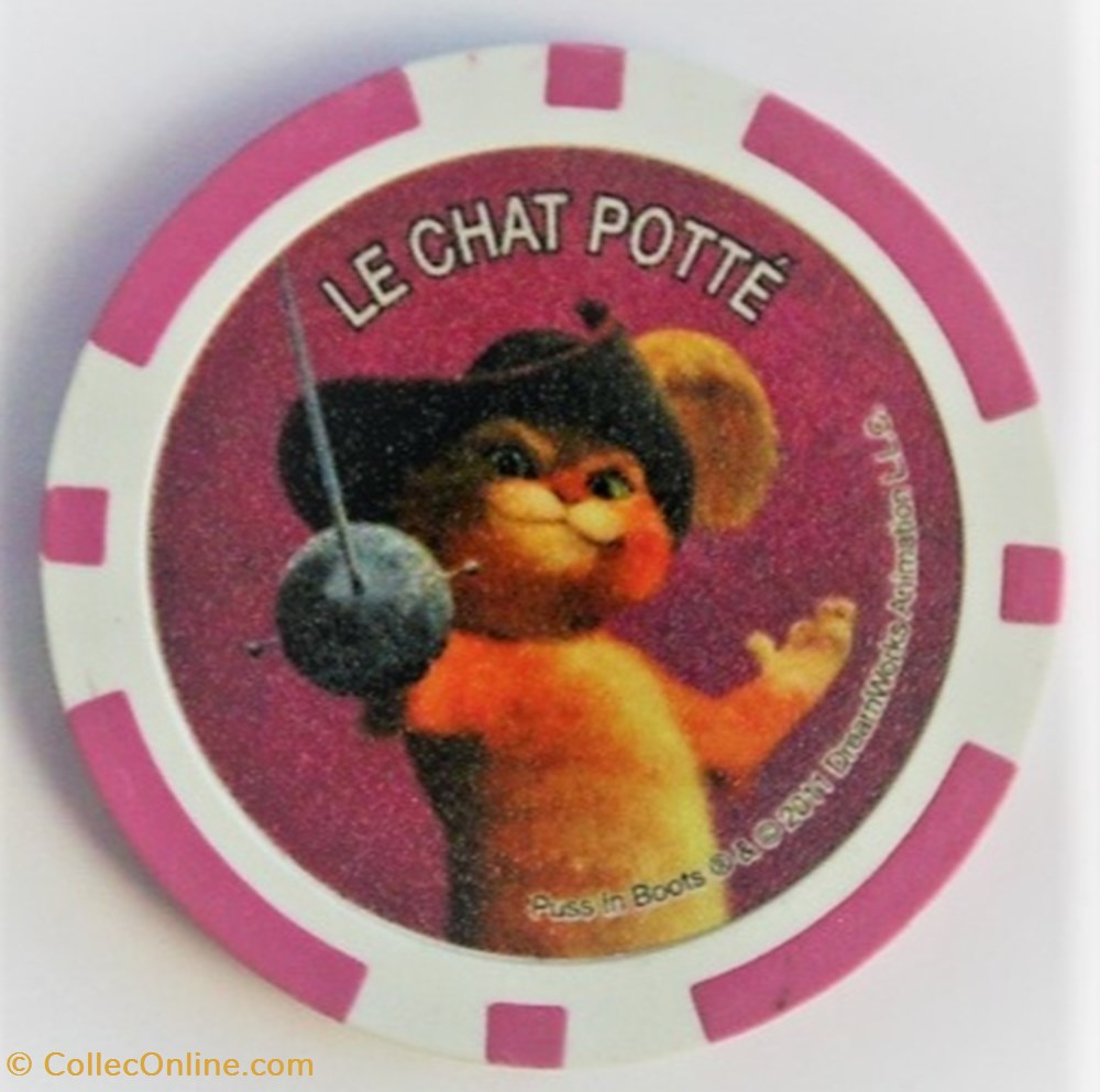 Dreamworks Cora 2011 - J17 - Le chat potté jeux jouets jeu de carte collectionner dreamworks cora 2011 j17 le chat potte