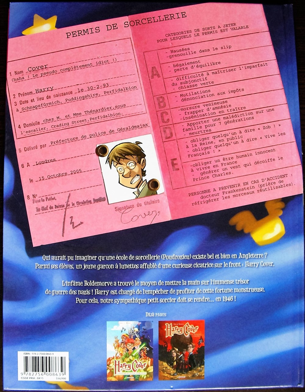 Harry Cover - 02 - Les mangeurs d'anglais - EO 2007 livres bd revues bandes dessinees harry cover 02 les mangeurs anglais eo 2007