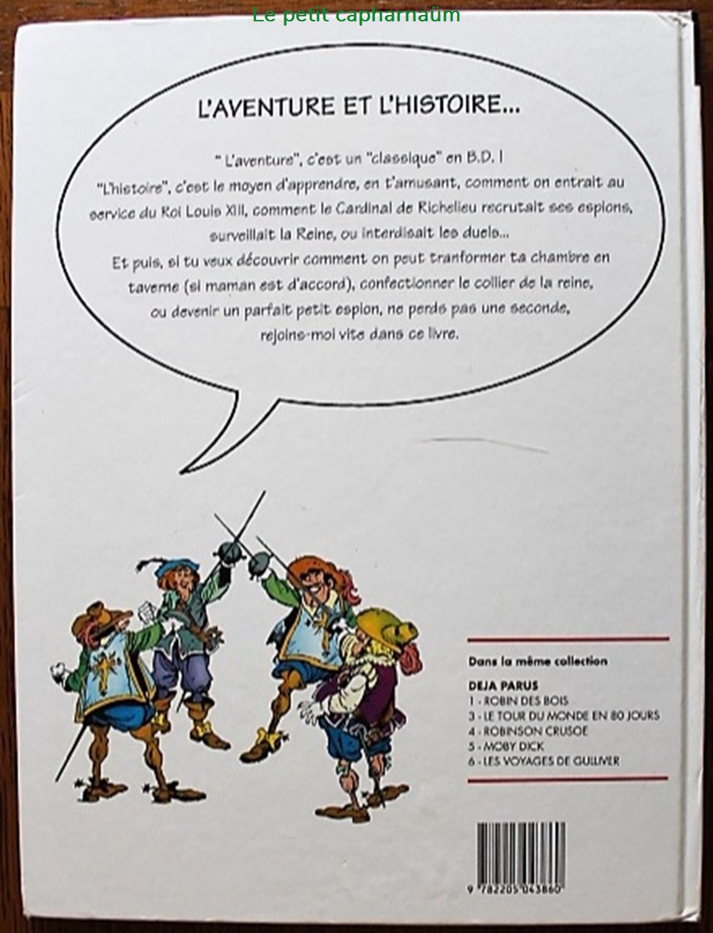 Album - Aventure et l'histoire (L') - 02 - Les trois mousquetaires - Rééd. 1996 livres bd revues bandes dessinees album aventure et histoire l 02 les trois mousquetaires reed 1996