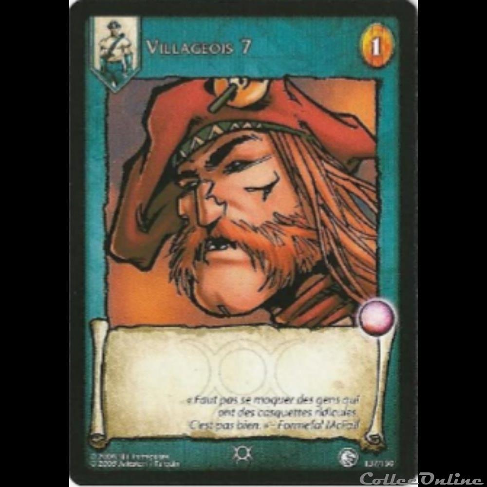 Lanfeust de Troy - 137 - Villageois 7 jeux jouet jeu carte collectionner lanfeust de troy 137 villageois 7