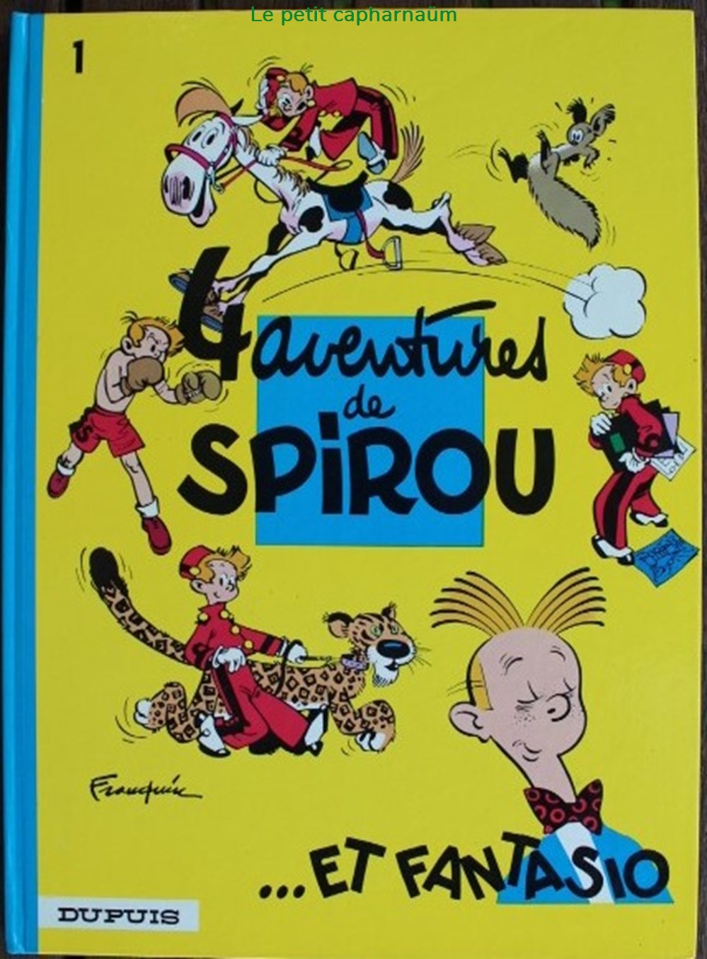 Spirou et Fantasio - 01 - 4 aventures de Spirou - Rééd. 1984 livres bd revues bandes dessinees spirou et fantasio 01 4 aventures de spirou reed 1984