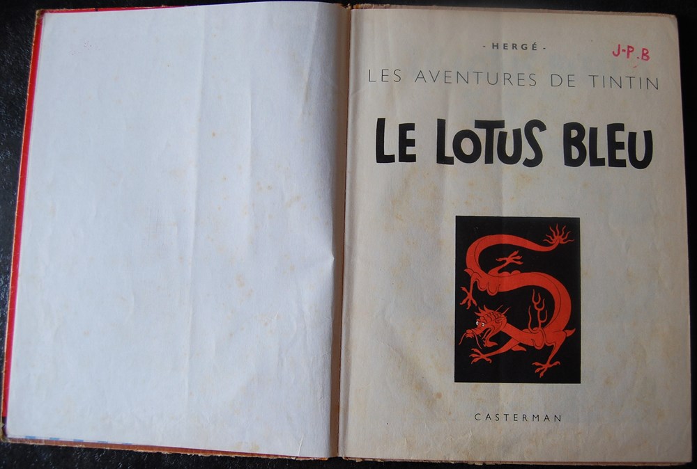 livres bd revues bandes dessinees tintin 05 le lotus bleu reed 1962 b31