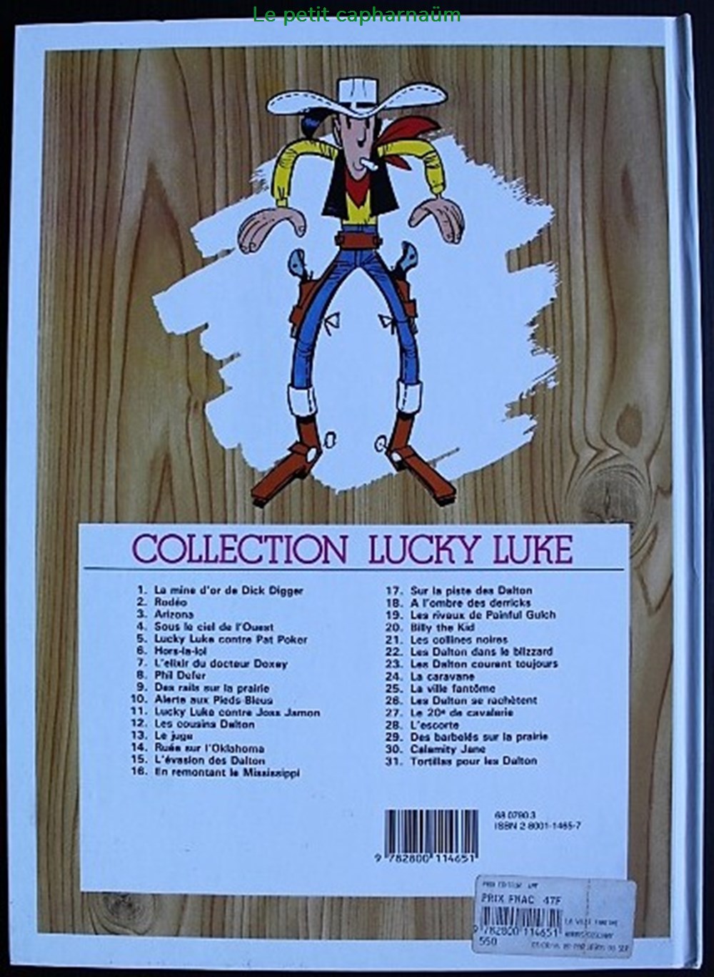 livres bd revues bandes dessinees lucky luke 25 la ville fantome reed 1986