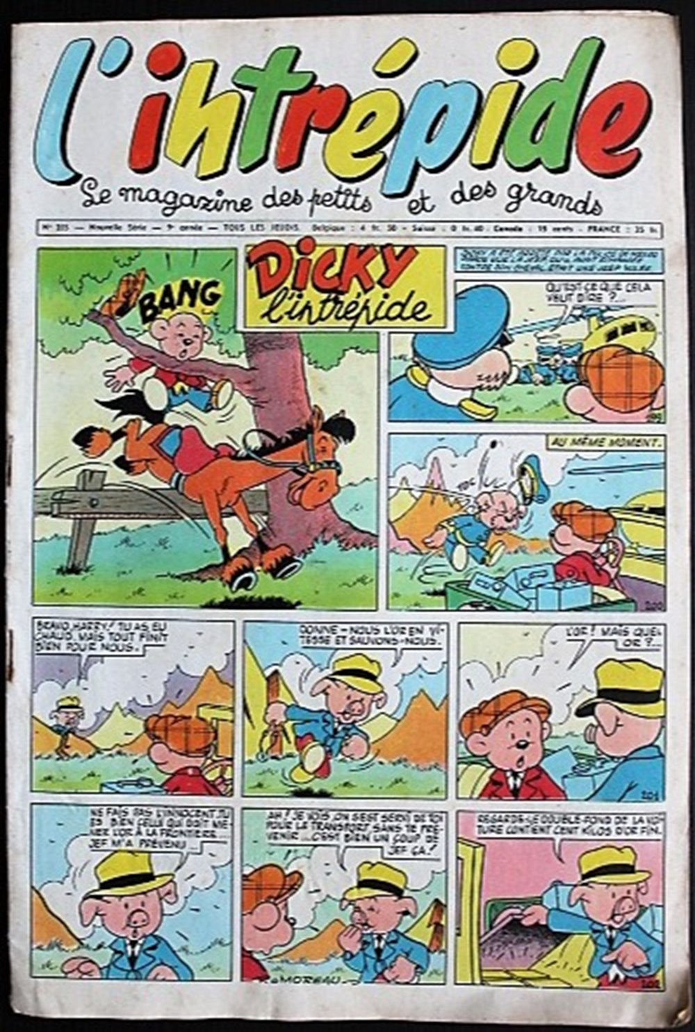 L'intrépide (2ème série) - N° 355 - 16 août 1956 livres bd revues vieux journaux l intrepide 2eme serie n 355 16 aout 1956