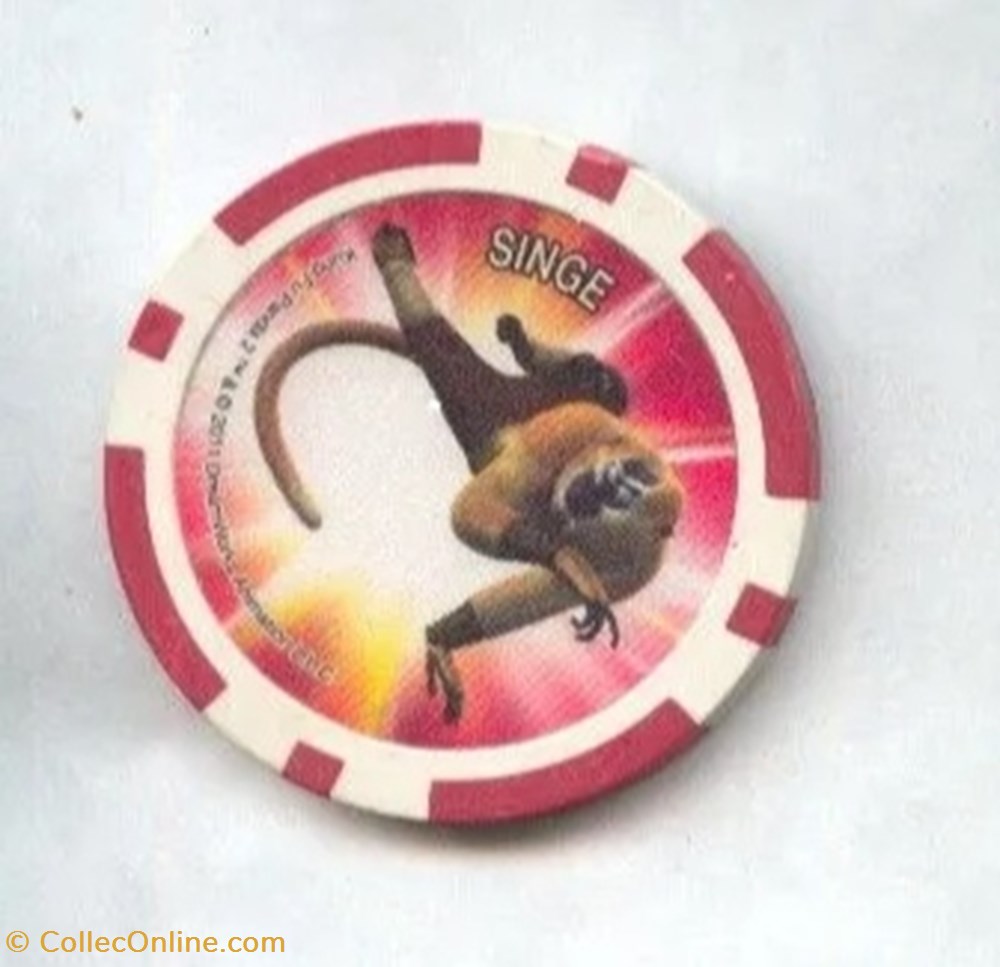 Dreamworks Cora 2011 - J04 - Kung Fu Panda - Singe jeux jouets jeu de carte collectionner dreamworks cora 2011 j04 kung fu panda singe
