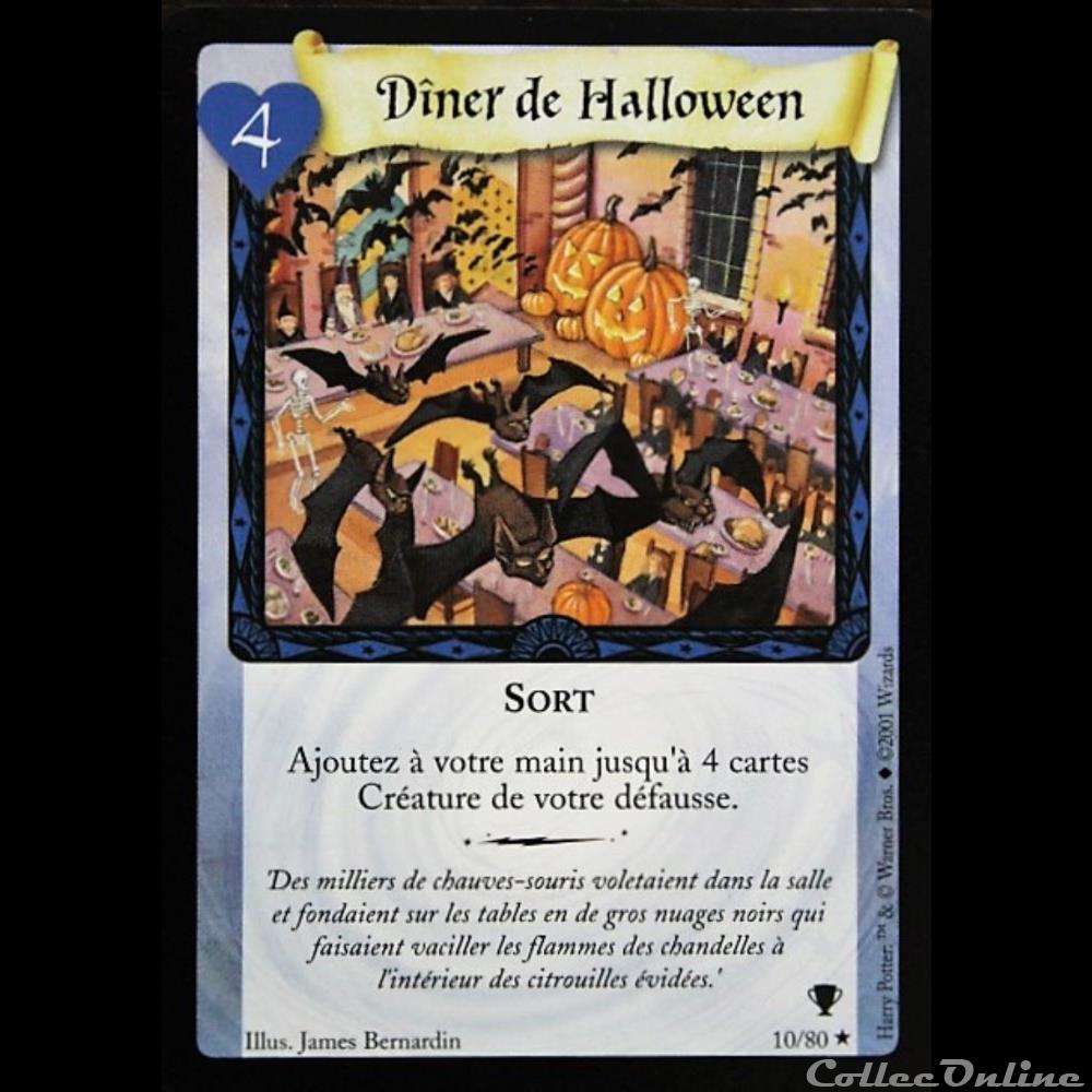 10 - Dîner de Halloween jeux jouet jeu carte collectionner 10 diner de halloween