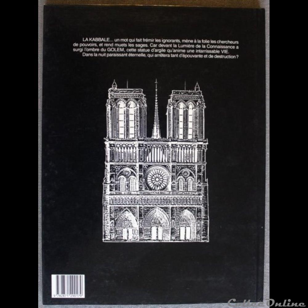 Templier de Notre Dame (Le) - 2 - La nuit du Golem - EO 1987 livres bd revues bandes dessinees templier de notre dame le 2 la nuit du golem eo 1987