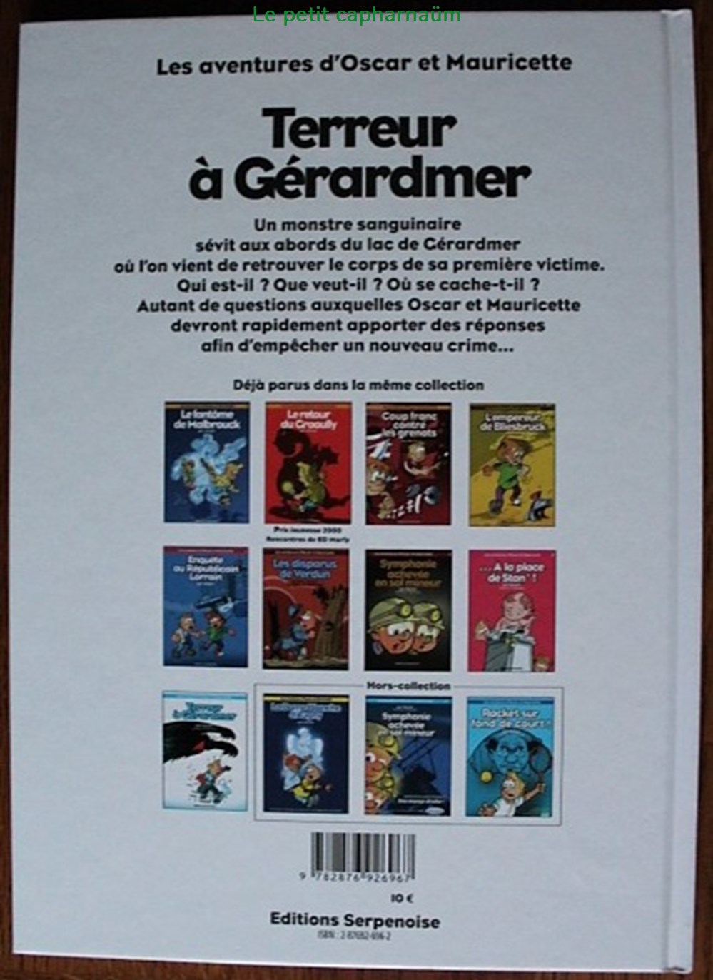 Les aventures d'Oscar et Mauricette - 09 - Terreur à Gérardmer - EO 2006 Dédicacée 2 livres bd revues bandes dessinees les aventures oscar et mauricette 09 terreur a gerardmer eo 2006 dedicacee