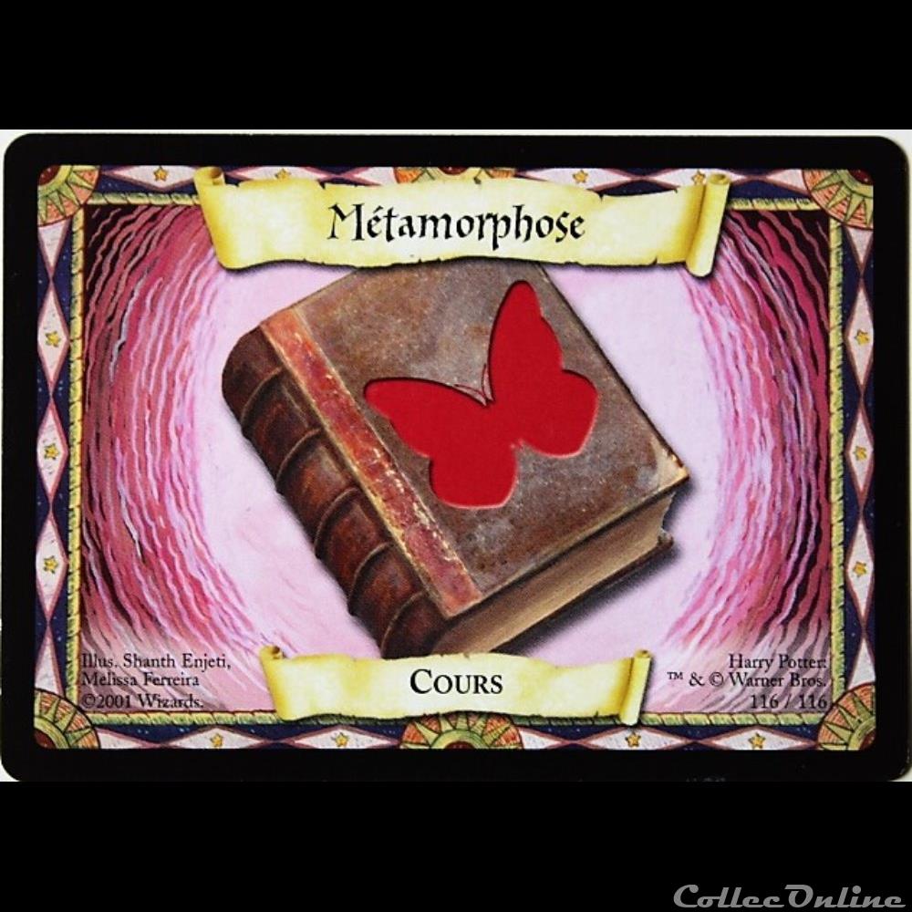 TCG Harry Potter - Set de base - 116 - Métamorphose - Commune jeux jouets jeu carte collectionner tcg harry potter set de base 116 metamorphose commune