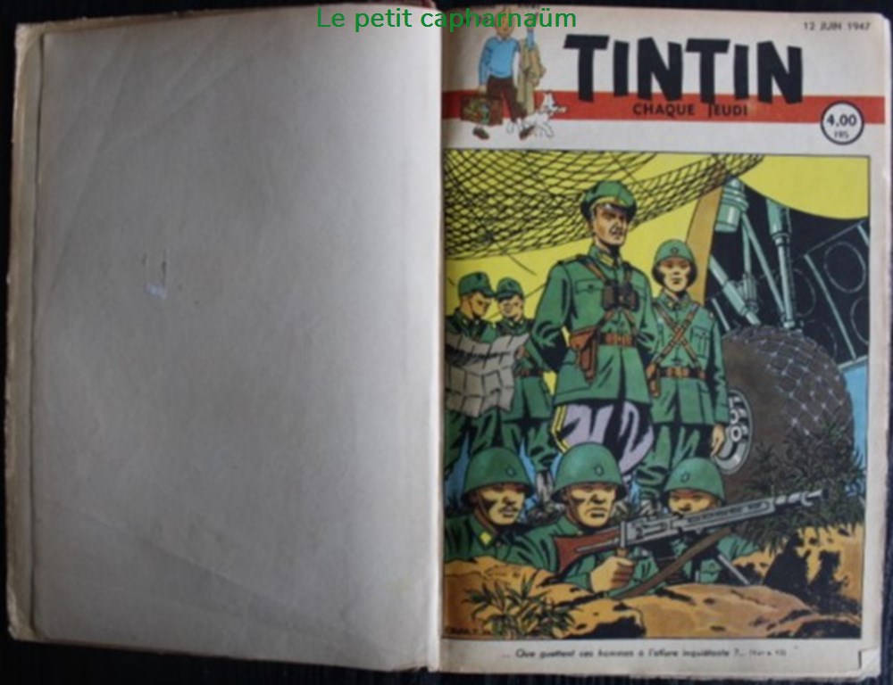 Tintin (édition Belge) - Recueil N°003 - Du n°24 au 40 de l'année 1947 4 livres bd revues vieux journaux tintin edition belge recueil n 003 du n 24 au 40 de annee 1947