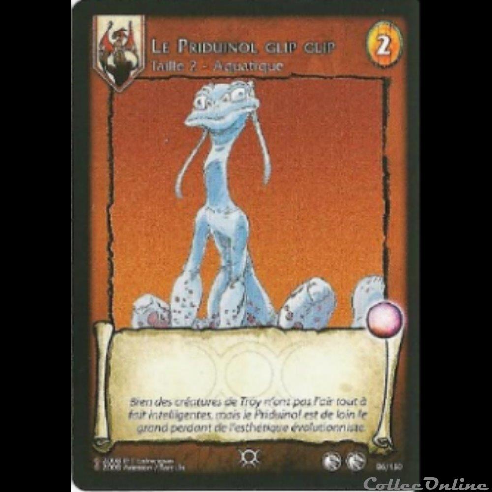 Lanfeust de Troy - 086 - Le Priduinol Glip Glip jeux jouet jeu carte collectionner lanfeust de troy 086 le priduinol glip glip