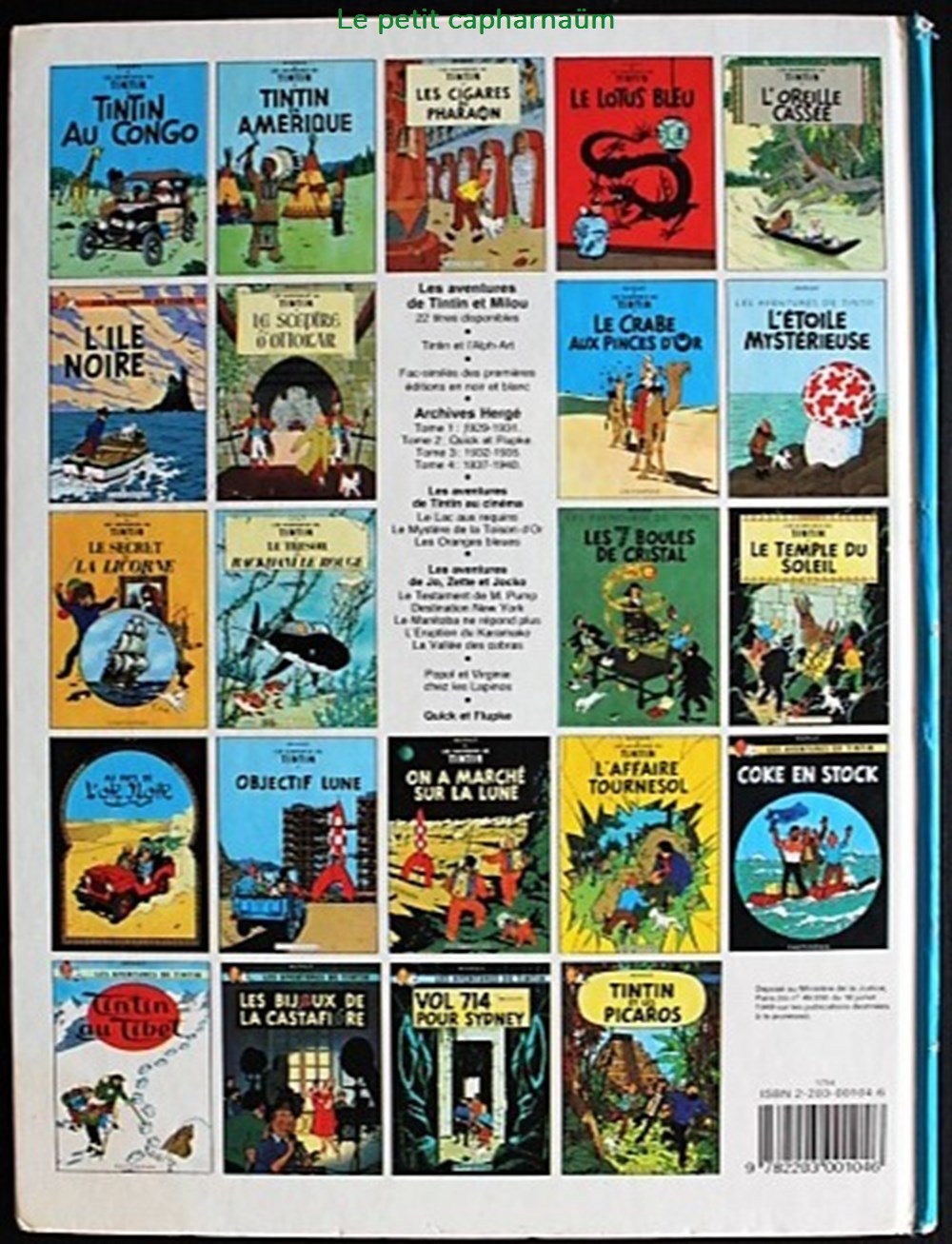 Tintin - 05 - Le lotus bleu - Rééd. 1993 - C8 Bis livres bd revues bandes dessinees tintin 05 le lotus bleu reed 1993 c8 bis