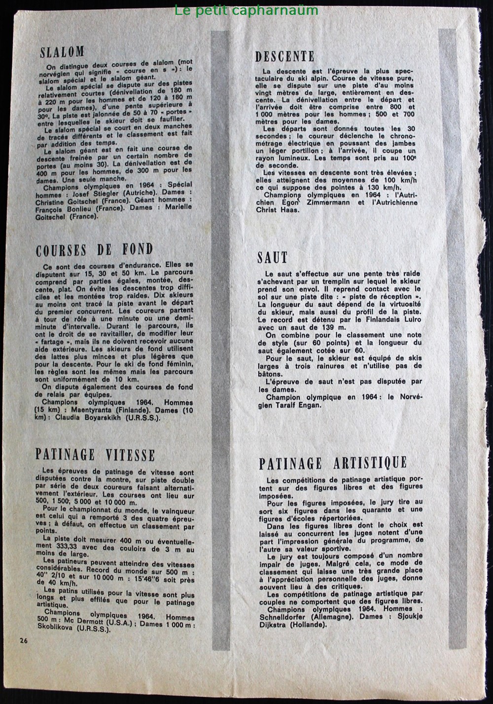 documents anciens chromos planches images les sports hiver