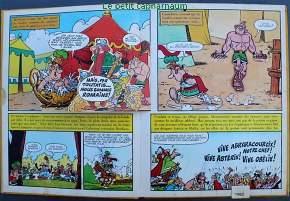 Album Pop-Hop - Astérix - 12 - Astérix aux Jeux Olympiques - EO 1972 3 livres bd revues bandes dessinees album pop hop asterix 12 asterix aux jeux olympiques eo 1972