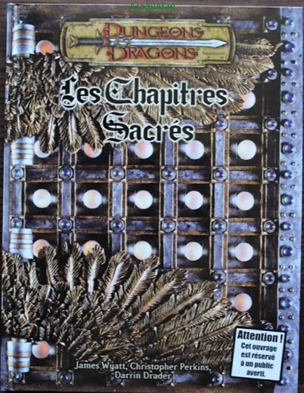 Jeu de rôle - D&D3 - Les Chapitres sacrés jeux societe jouets roles jeu de role d d3 les chapitres sacres