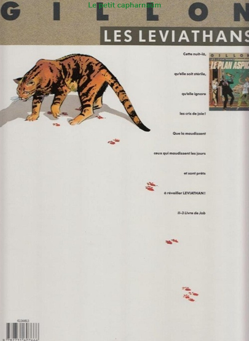 Les Léviathans - 1 - Le plan aspic - Rééd. 1990 livres bd revues bandes dessinees les leviathans 1 le plan aspic reed 1990