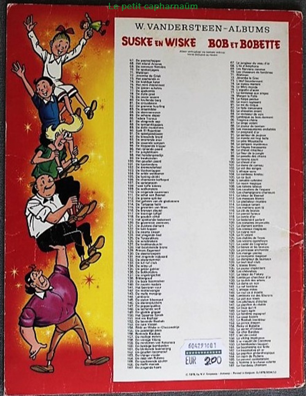 Bob et Bobette (3ème série) - HS - Album de vacances - EO Publicitaire Smarties 1978 livres bd revues bandes dessinees bob et bobette 3eme serie hs album de vacances eo publicitaire smarties 1978