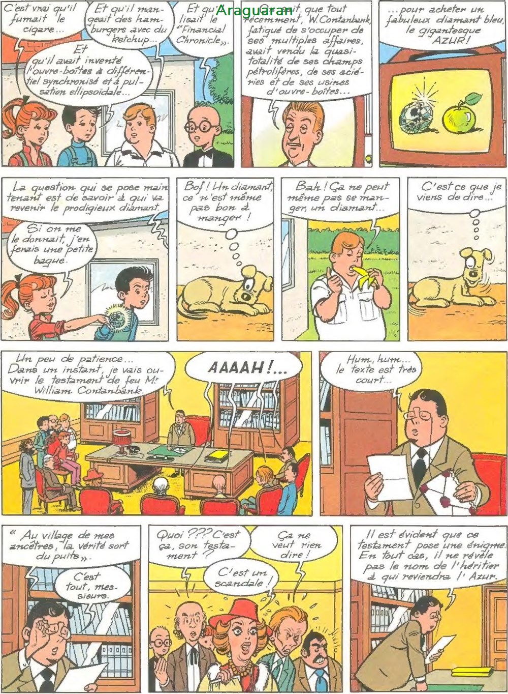 Album - 4 as (Les) - 17 - Les 4 as et le diamant bleu 5 livres bd revues bandes dessinees album 4 as les 17 les 4 as et le diamant bleu