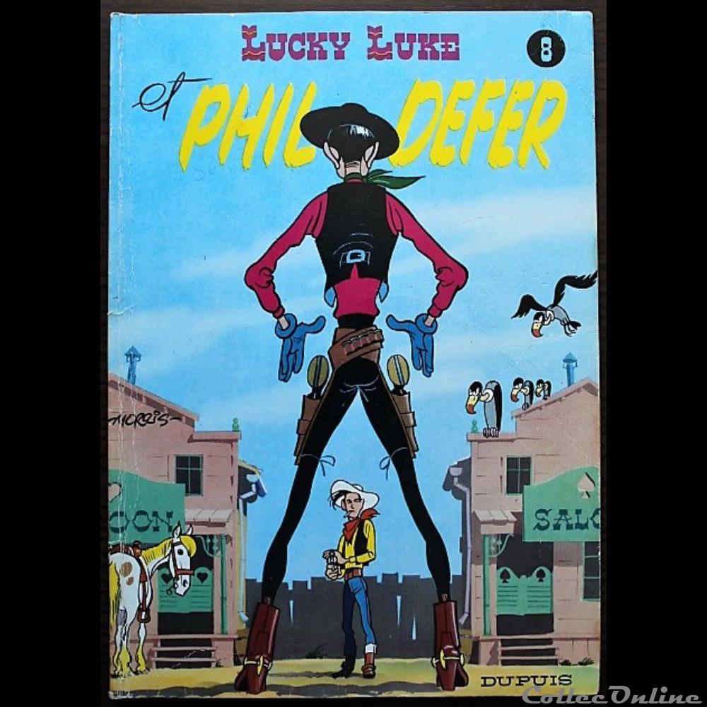 Lucky Luke - 08 - Lucky Luke et Phil Defer - Rééd. 1977 livres bd revues bandes dessinees lucky luke 08 lucky luke et phil defer reed 1977