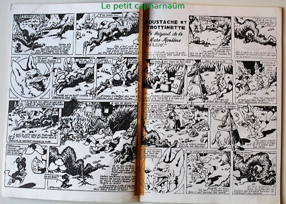 Moustache et Trotinette - Le brigand de la Mare-Moussue - EO 1975 5 livres bd revues bandes dessinees moustache et trotinette le brigand de la mare moussue eo 1975