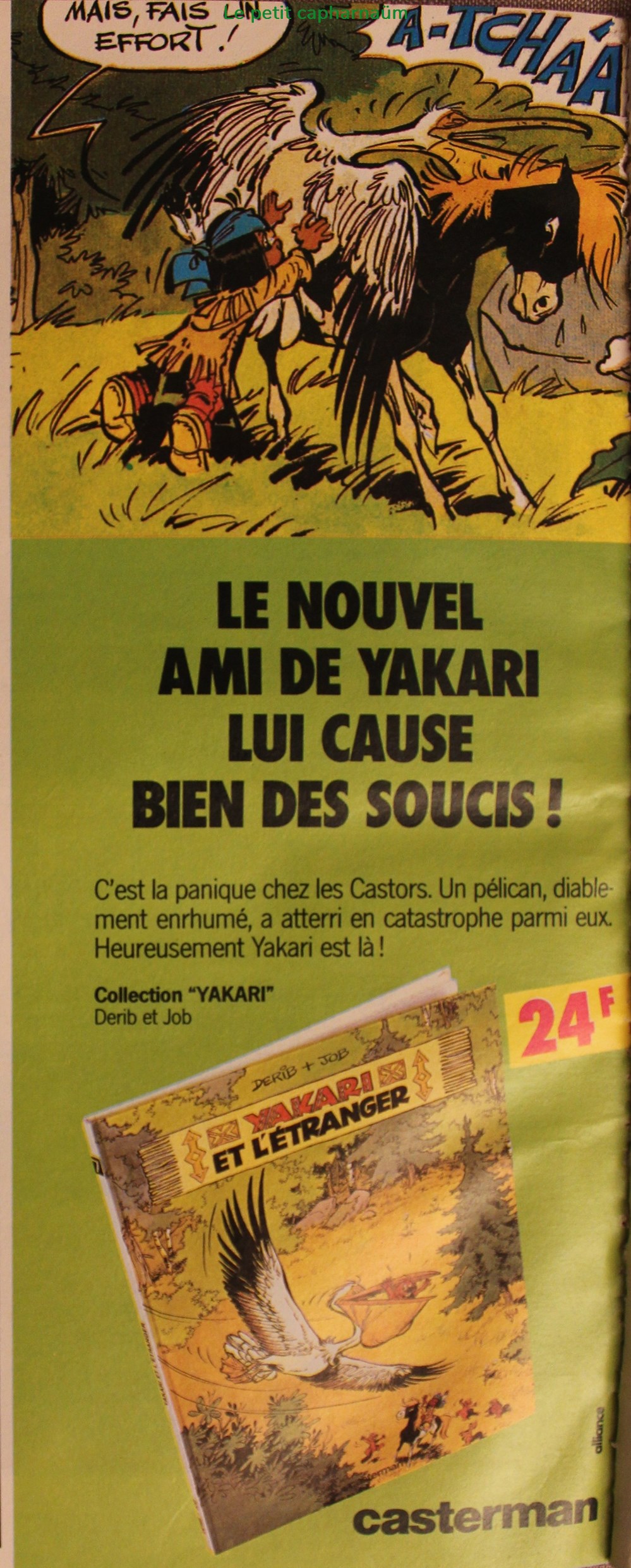 Publicité - Yakari et l'étranger documents anciens publicites publicite yakari et etranger