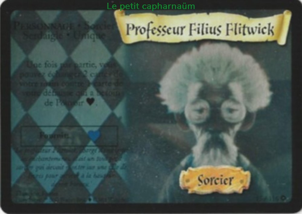 TCG Harry Potter - Set de base - 015 - Professeur Filius Flitwick - Rare Holographique jeux societe jouets jeu carte collectionner tcg harry potter set de base 015 professeur filius flitwick rare holographique