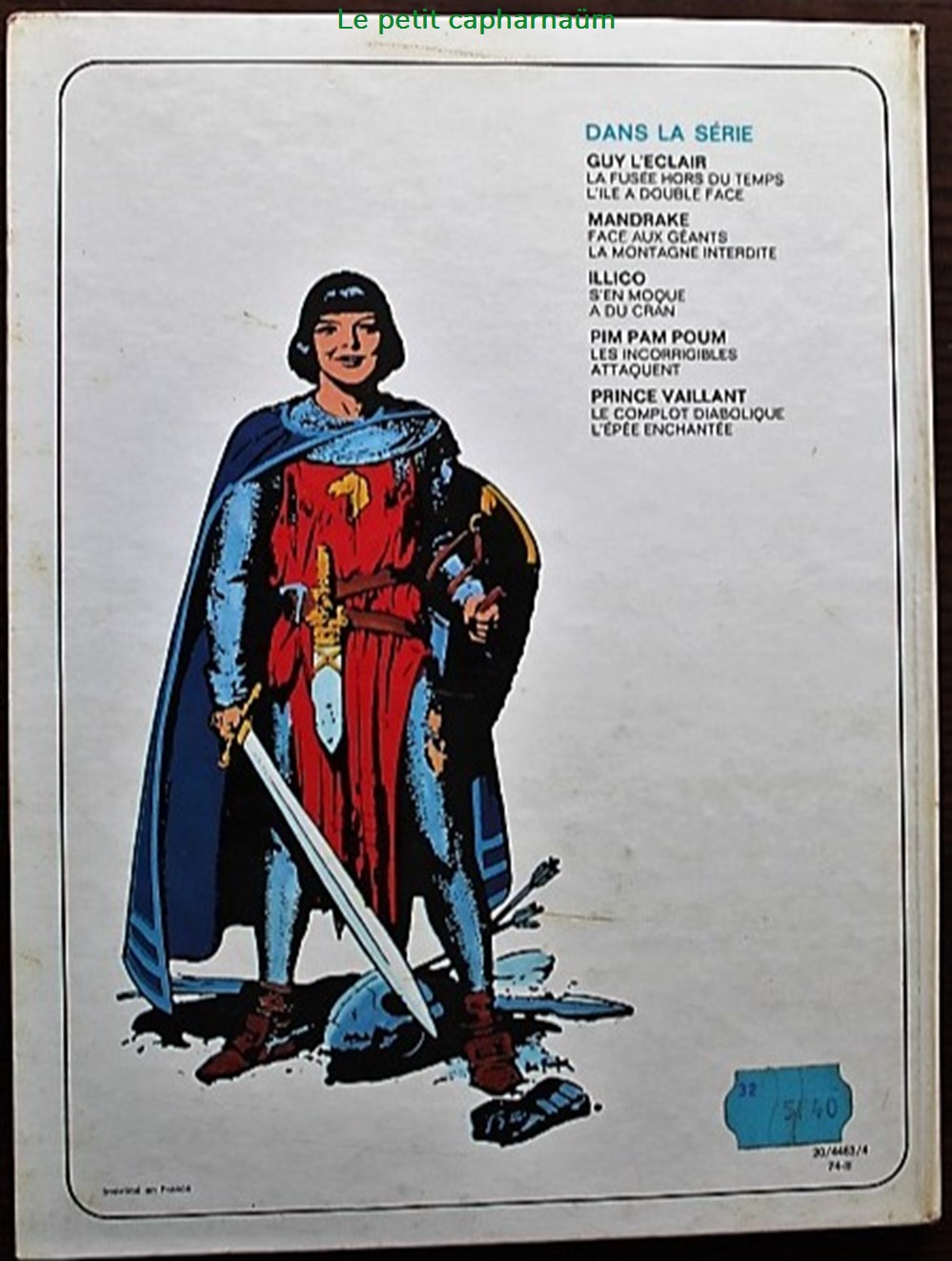 Prince Vaillant - 02 - Le complot diabolique - EO 1974 livres bd revues bandes dessinees prince vaillant 02 le complot diabolique eo 1974
