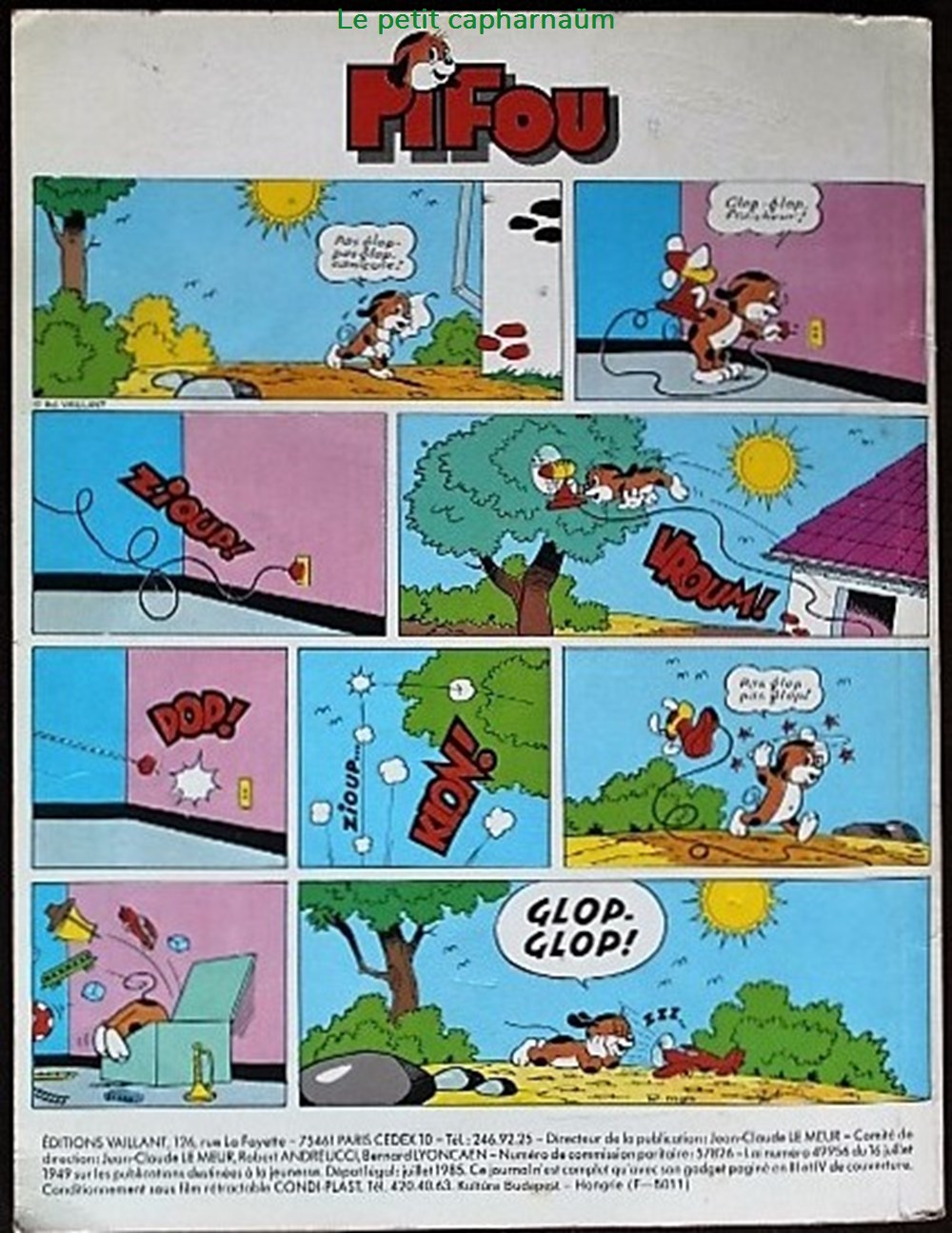 Pif Gadget spécial 100% comique (Le nouveau) - N°042 de juillet 1985 livres bd revues pif gadget special 100 comique le nouveau n 042 de juillet 1985