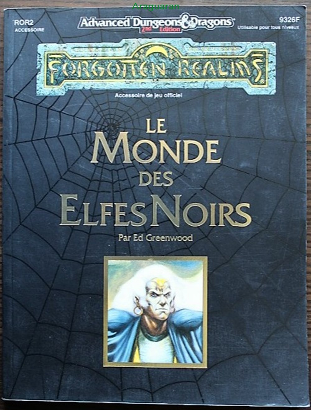 Jeu de rôle - AD&D2 - Monde des elfes noirs (Le) jeux societe jouets roles jeu de role ad d2 monde des elfes noirs le
