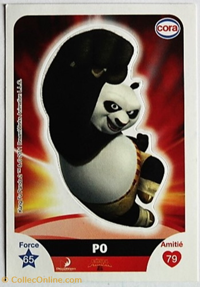 jeux jouets jeu de carte collectionner dreamworks cora 2011 s059 kung fu panda po