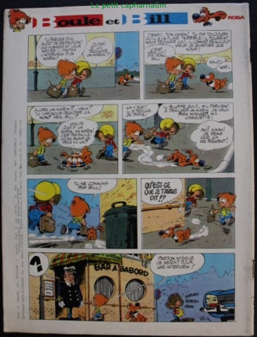 Spirou - 1824 - Couverture : Boule et Bill livres bd revues spirou 1824 couverture boule et bill