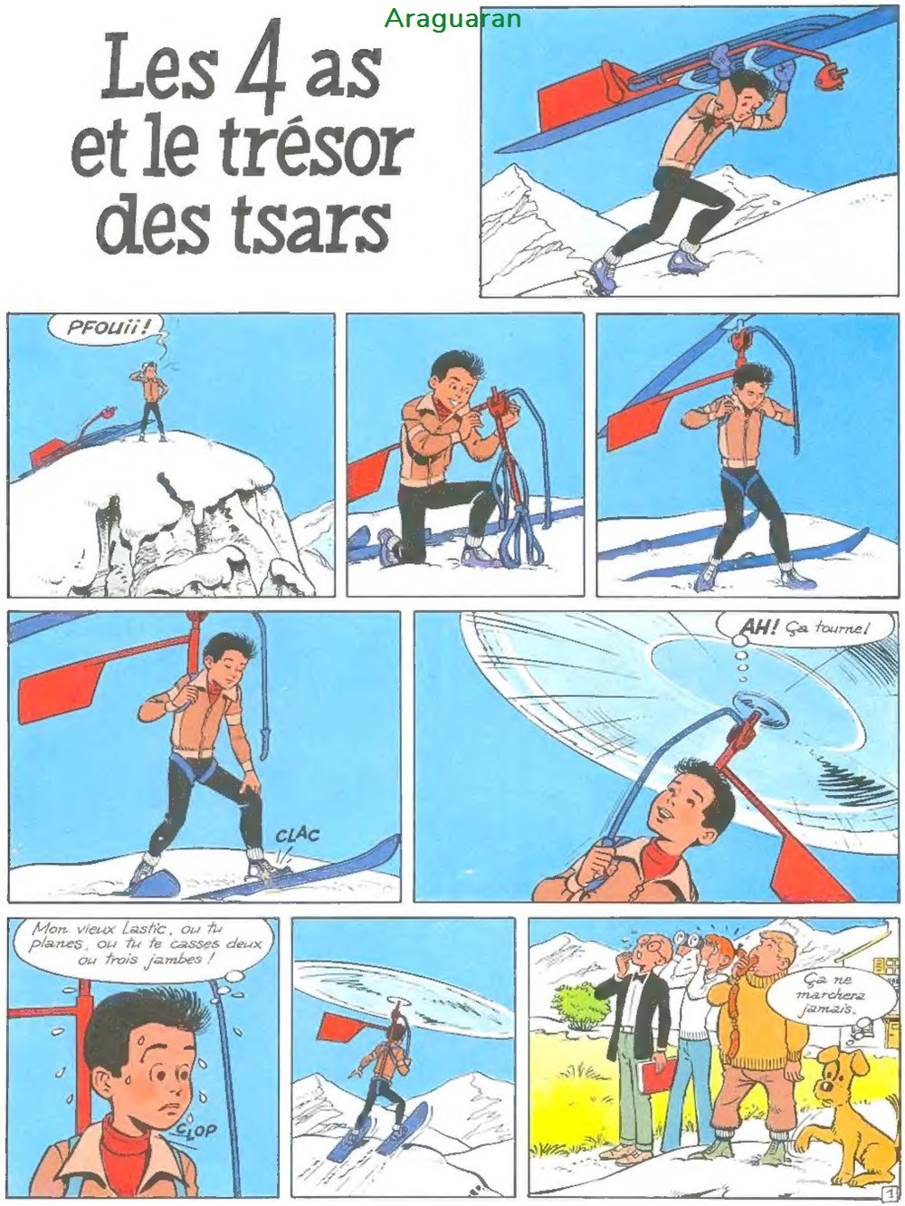 Album - 4 as (Les) - 21 - Les 4 as et le trésor des tsars 2 livres bd revues bandes dessinees album 4 as les 21 les 4 as et le tresor des tsars
