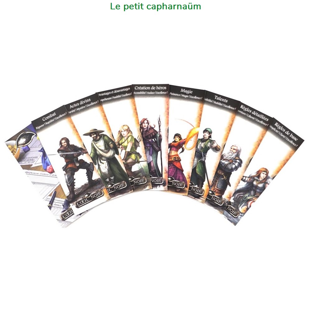 jeux societe jouets roles jeu de role oeil noir 5 l set de marques pages
