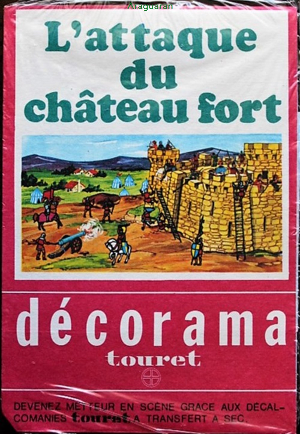 Décorama - Touret - L'attaque du château fort divers decorations magnets autocollants decalcomanies decorama touret attaque du chateau fort