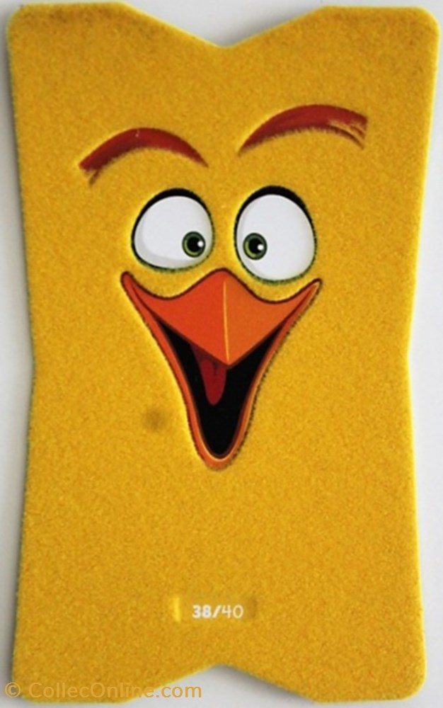 Angry Birds - C38 - Chuck (carte en velours) jeux jouets jeu de collectionner angry birds c38 chuck carte en velours
