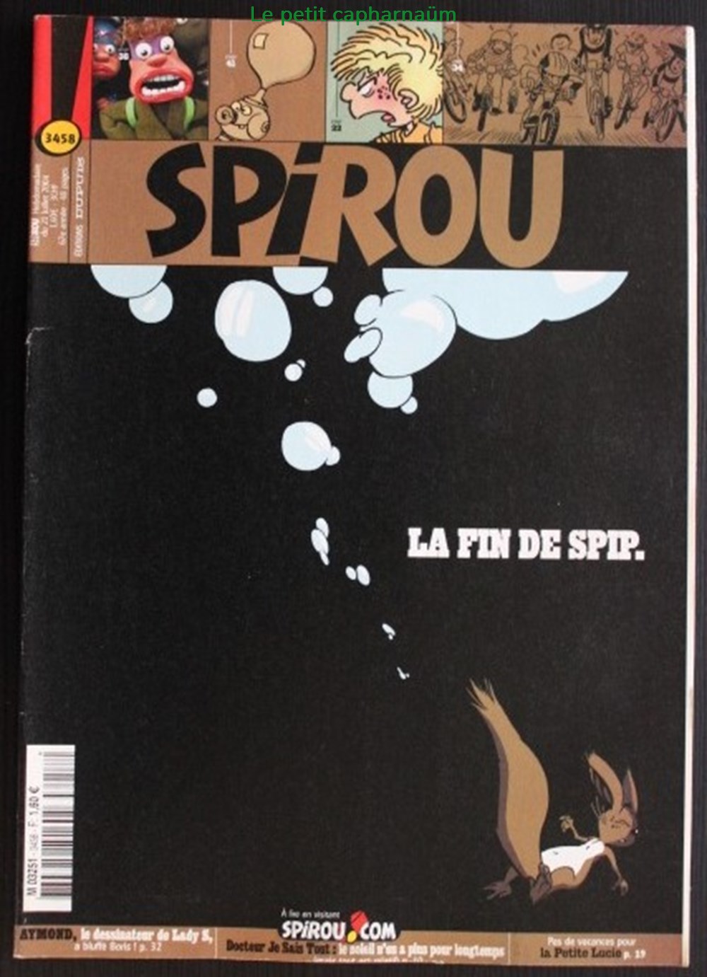 Spirou - 3458 - Couverture : Spip livres bd revues spirou 3458 couverture spip