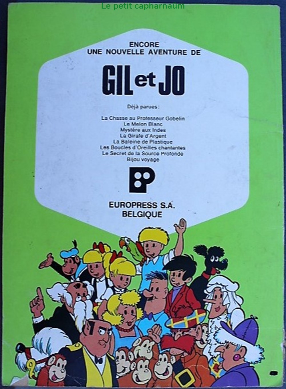 Gil et Jo - 09 - Le fromage à trous - EO livres bd revues bandes dessinees gil et jo 09 le fromage a trous eo