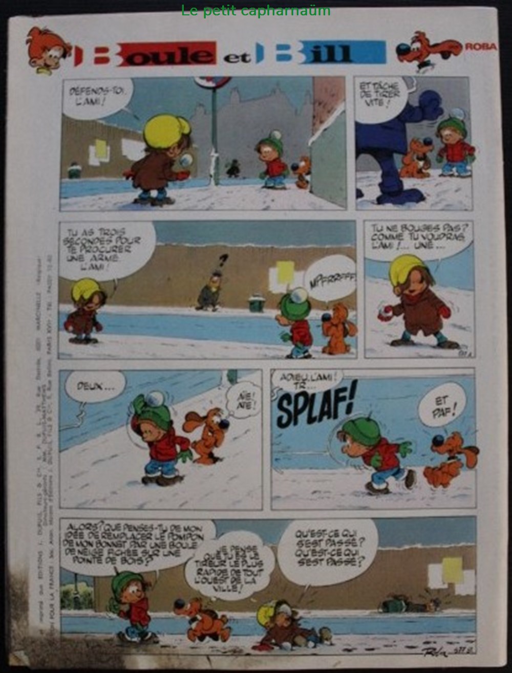 livres bd revues spirou 1761 couverture boule et bill