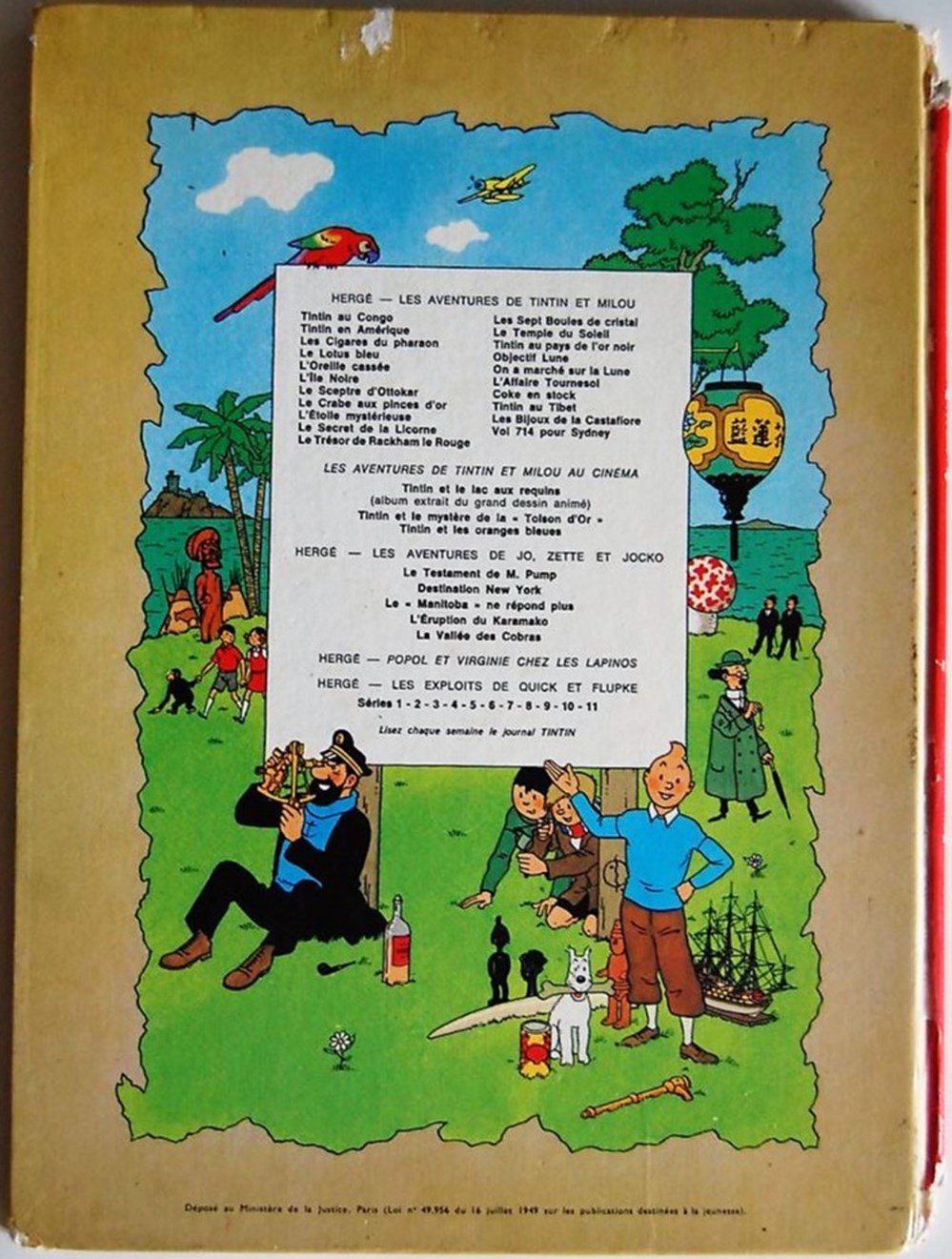 Tintin - 07 - L'île noire - Rééd. 1973 - B40 2 livres bd revues bandes dessinees tintin 07 ile noire reed 1973 b40