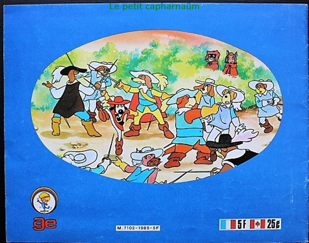 Les trois mousquetaires - Album collecteur de vignettes - A.G.E. 1984 2 divers decorations magnets autocollants les trois mousquetaires album collecteur de vignettes a g e 1984