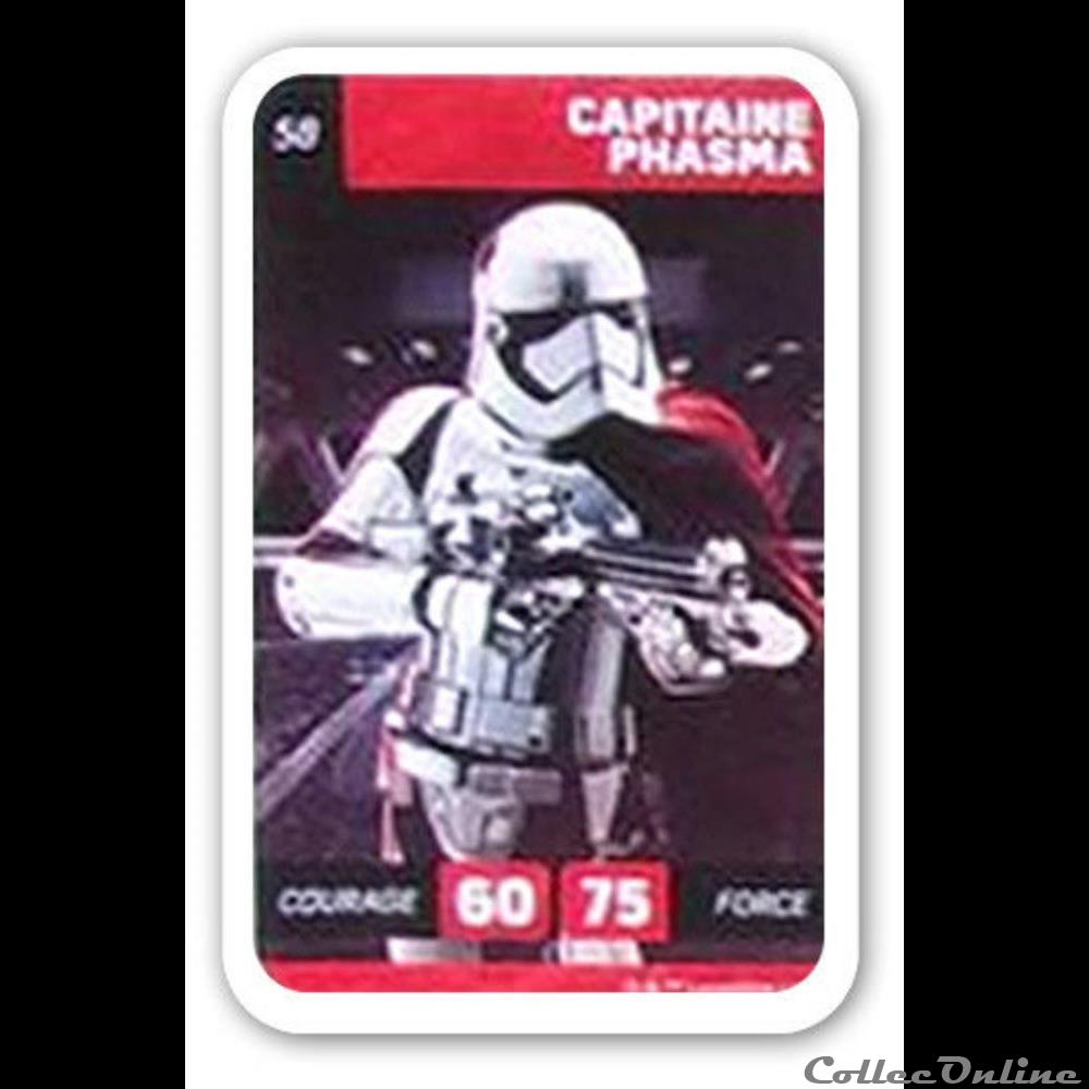 58 - Capitaine Phasma jeux jouet jeu de carte collectionner 58 capitaine phasma