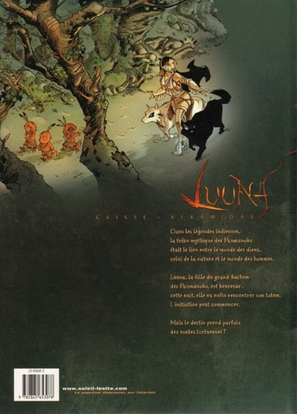 Luuna - 01 - La nuit des totems - Rééd. 2002 livres bd revues bandes dessinees luuna 01 la nuit des totems reed 2002