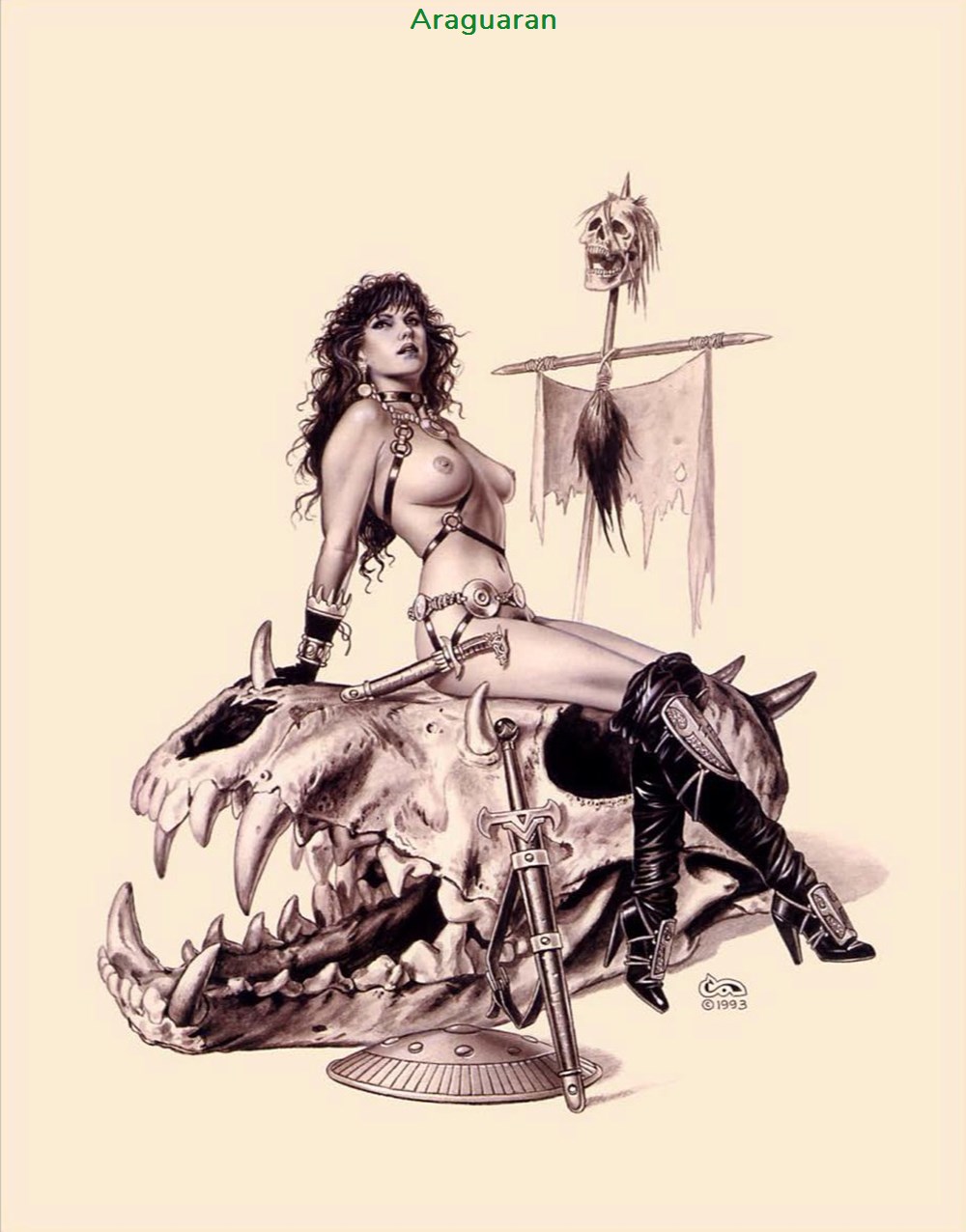Art Fantastix Select - 04 -The art of Clyde Caldwell 2 livres bd revues art fantastix select 04 the art of clyde caldwell