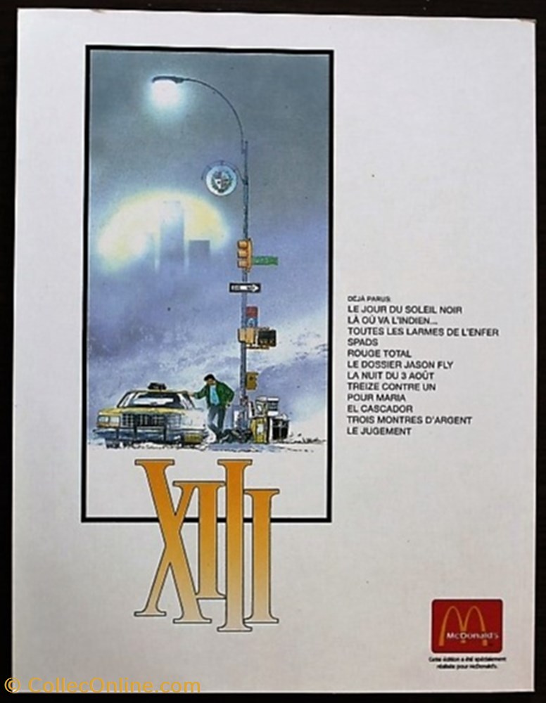 XIII - 02 - Là où va l'indien... - Rééd. Publicitaire Mc Donald's 1999 livres bd revues bandes dessinees xiii 02 la ou va indien reed publicitaire mc donald s 1999
